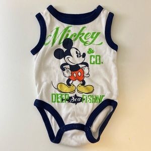Disney Mickey & Co. Deep Sea Fishing Onesie 3mo